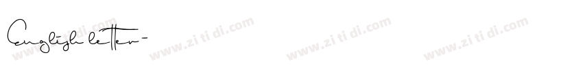 English letter字体转换